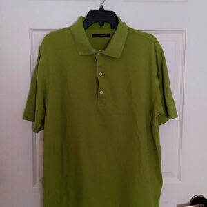 EUC Lime Green Greg Norman golf shirt.Size L.